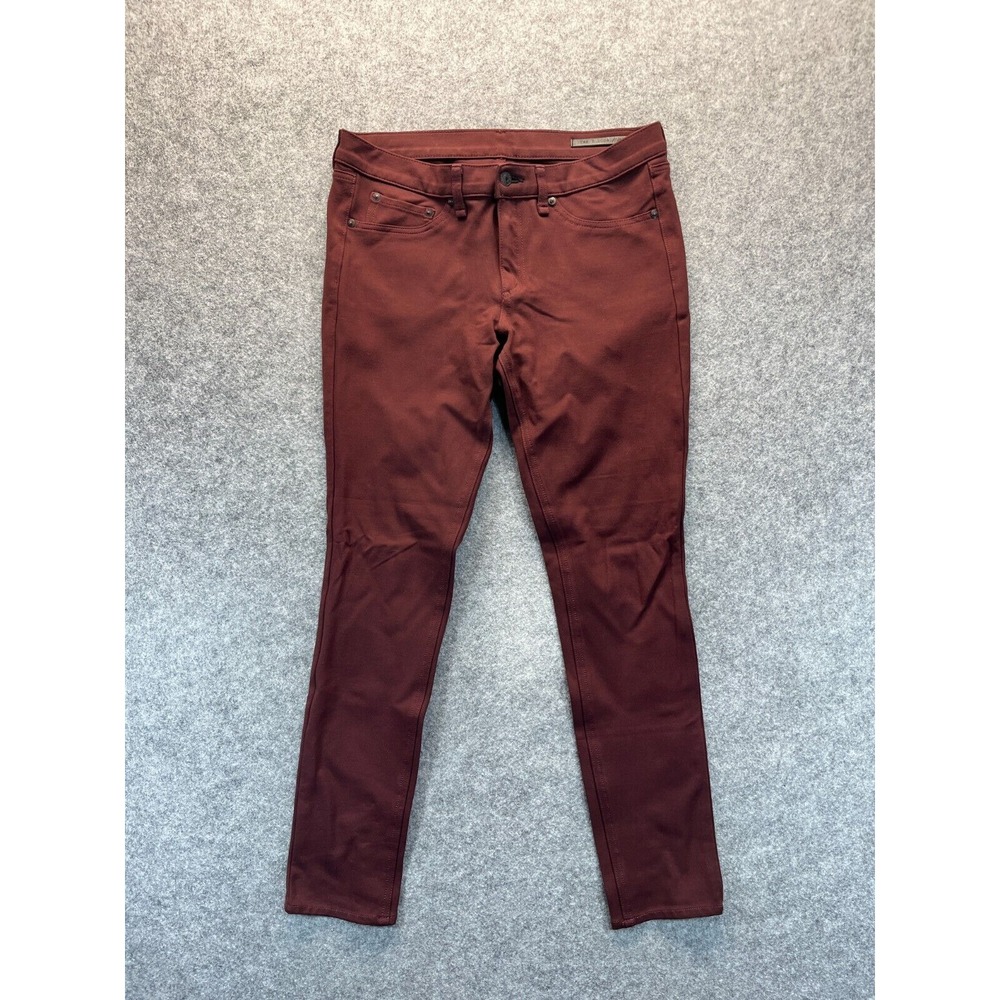 Rag and Bone Leggings Women's 30 Burgundy Skinny‎ Low Rise Pants Leggings